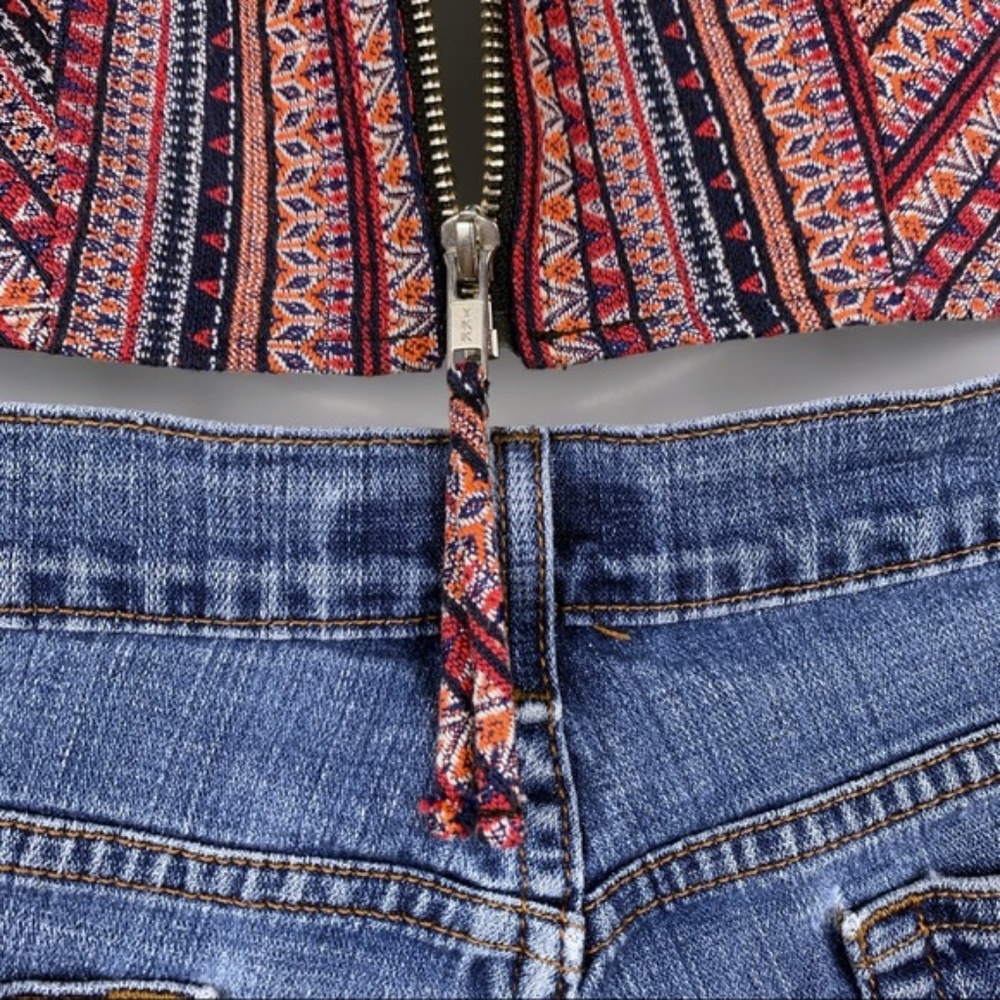 Bcbgeneration Cropped Halter Top Aztec Print, 4 - image 5